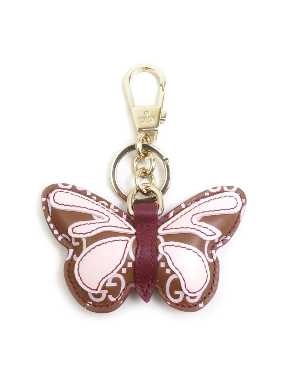 Auth Gucci Butterfly Motif Charm Key #363510G28B